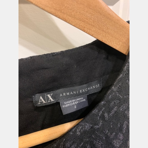 Armani Exchange Embroidered Fit & Flare Dress - Picture 4 of 6